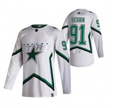 Pánské Dres Dallas Stars Tyler Seguin 91 2020-21 Reverse Retro Bílá Authentic