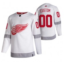 Pánské Dres Detroit Red Wings Custom 2020-21 Reverse Retro Bílá Authentic