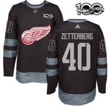 Pánské Dres Detroit Red Wings Henrik Zetterberg 40 1917-2017 100th Anniversary Patch Černá Authentic