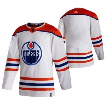 Pánské Dres Edmonton Oilers Blank 2020-21 Reverse Retro Bílá Authentic