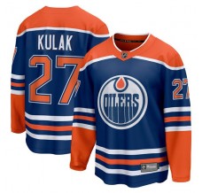 Pánské Dres Edmonton Oilers Brett Kulak 27 Královská Modrá Breakaway Domácí