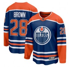 Pánské Dres Edmonton Oilers Connor Brown 28 Královská Modrá Breakaway Domácí