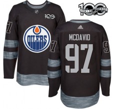 Pánské Dres Edmonton Oilers Connor McDavid 97 1917-2017 100th Anniversary Patch Černá Authentic