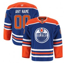 Pánské Dres Edmonton Oilers Custom Královská Modrá Authentic Pro Domácí