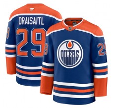 Pánské Dres Edmonton Oilers Leon Draisaitl 29 Královská Modrá Premium Domácí