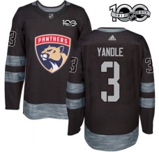 Pánské Dres Florida Panthers Keith Yandle 3 1917-2017 100th Anniversary Patch Černá Authentic