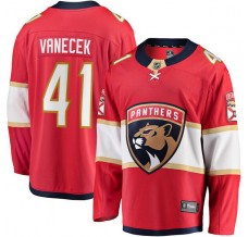 Pánské Dres Florida Panthers Vitek Vanecek 41 Červená Breakaway Domácí