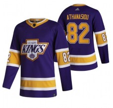 Pánské Dres Los Angeles Kings Andreas Athanasiou 82 2020-21 Reverse Retro Fialová Authentic