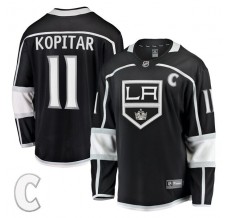 Pánské Dres Los Angeles Kings Anze Kopitar 11 Captain Patch Černá Breakaway Domácí