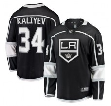 Pánské Dres Los Angeles Kings Arthur Kaliyev 34 Černá Breakaway Domácí