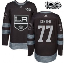 Pánské Dres Los Angeles Kings Jeff Carter 77 1917-2017 100th Anniversary Patch Černá Authentic
