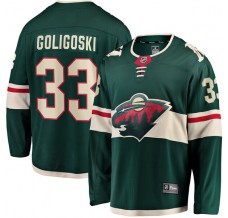 Pánské Dres Minnesota Wild Alex Goligoski 33 Zelená Breakaway Domácí