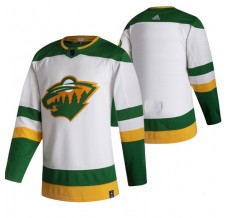 Pánské Dres Minnesota Wild Blank 2020-21 Reverse Retro Bílá Authentic