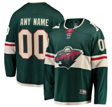 Pánské Dres Minnesota Wild Custom Zelená Breakaway Domácí