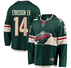 Pánské Dres Minnesota Wild Joel Eriksson Ek 14 Zelená Breakaway Domácí