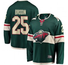 Pánské Dres Minnesota Wild Jonas Brodin 25 Zelená Breakaway Domácí