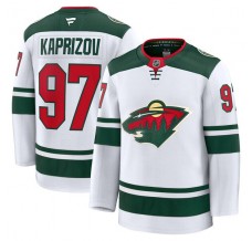 Pánské Dres Minnesota Wild Kirill Kaprizov 97 Bílá Premium Venkovní