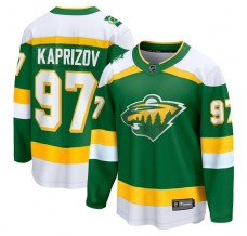 Pánské Dres Minnesota Wild Kirill Kaprizov 97 Zelená Premier Breakaway Alternativní