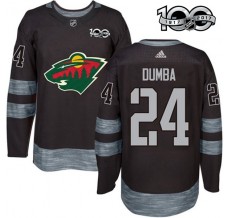 Pánské Dres Minnesota Wild Matt Dumba 24 1917-2017 100th Anniversary Patch Černá Authentic