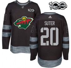 Pánské Dres Minnesota Wild Ryan Suter 20 1917-2017 100th Anniversary Patch Černá Authentic