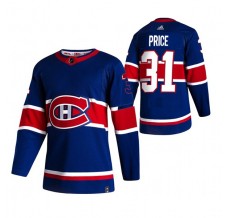 Pánské Dres Montreal Canadiens Carey Price 31 2020-21 Reverse Retro Modrá Authentic
