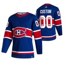 Pánské Dres Montreal Canadiens Custom 2020-21 Reverse Retro Modrá Authentic