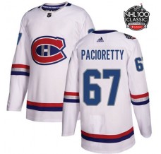 Pánské Dres Montreal Canadiens Max Pacioretty 67 2017 100 Classic Patch Bílá Authentic