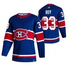 Pánské Dres Montreal Canadiens Patrick Roy 33 2020-21 Reverse Retro Modrá Authentic