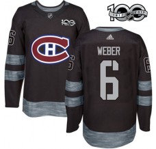 Pánské Dres Montreal Canadiens Shea Weber 6 1917-2017 100th Anniversary Patch Černá Authentic