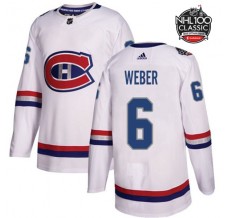 Pánské Dres Montreal Canadiens Shea Weber 6 2017 100 Classic Patch Bílá Authentic