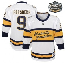Pánské Dres Nashville Predators Filip Forsberg 9 2020 Winter Classic Patch Bílá Authentic