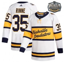 Pánské Dres Nashville Predators Pekka Rinne 35 2020 Winter Classic Patch Bílá Authentic