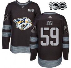 Pánské Dres Nashville Predators Roman Josi 59 1917-2017 100th Anniversary Patch Černá Authentic
