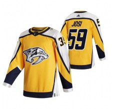 Pánské Dres Nashville Predators Roman Josi 59 2020-21 Reverse Retro Žlutá Authentic