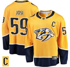 Pánské Dres Nashville Predators Roman Josi 59 Captain Patch Zlatá Breakaway Domácí