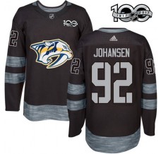Pánské Dres Nashville Predators Ryan Johansen 92 1917-2017 100th Anniversary Patch Černá Authentic