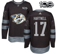 Pánské Dres Nashville Predators Scott Hartnell 17 1917-2017 100th Anniversary Patch Černá Authentic