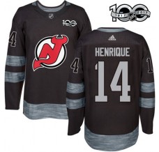 Pánské Dres New Jersey Devils Adam Henrique 14 1917-2017 100th Anniversary Patch Černá Authentic
