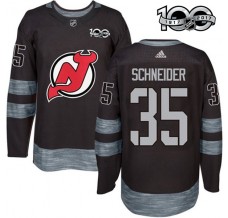 Pánské Dres New Jersey Devils Cory Schneider 35 1917-2017 100th Anniversary Patch Černá Authentic