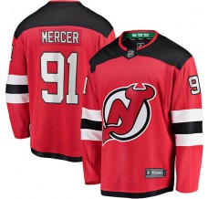 Pánské Dres New Jersey Devils Dawson Mercer 91 Červená Breakaway Domácí