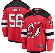 Pánské Dres New Jersey Devils Erik Haula 56 Červená Breakaway Domácí