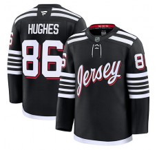 Pánské Dres New Jersey Devils Jack Hughes 86 Černá Premium Alternativní