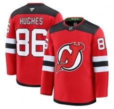 Pánské Dres New Jersey Devils Jack Hughes 86 Červená Premium Domácí