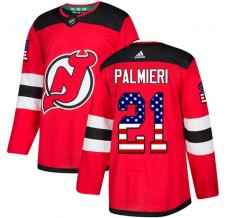 Pánské Dres New Jersey Devils Kyle Palmieri 21 USA Flag Fashion Červená Authentic