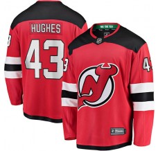 Pánské Dres New Jersey Devils Luke Hughes 43 Červená Breakaway Domácí