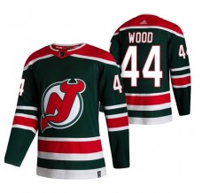 Pánské Dres New Jersey Devils Miles Wood 44 2020-21 Reverse Retro Zelená Authentic