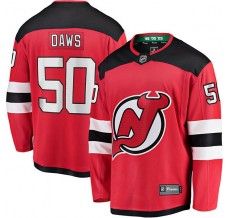 Pánské Dres New Jersey Devils Nico Daws 50 Červená Breakaway Domácí