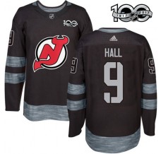 Pánské Dres New Jersey Devils Taylor Hall 9 1917-2017 100th Anniversary Patch Černá Authentic