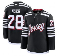 Pánské Dres New Jersey Devils Timo Meier 28 Černá Premium Alternativní