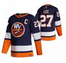 Pánské Dres New York Islanders Anders Lee 27 2020-21 Reverse Retro Modrá Authentic